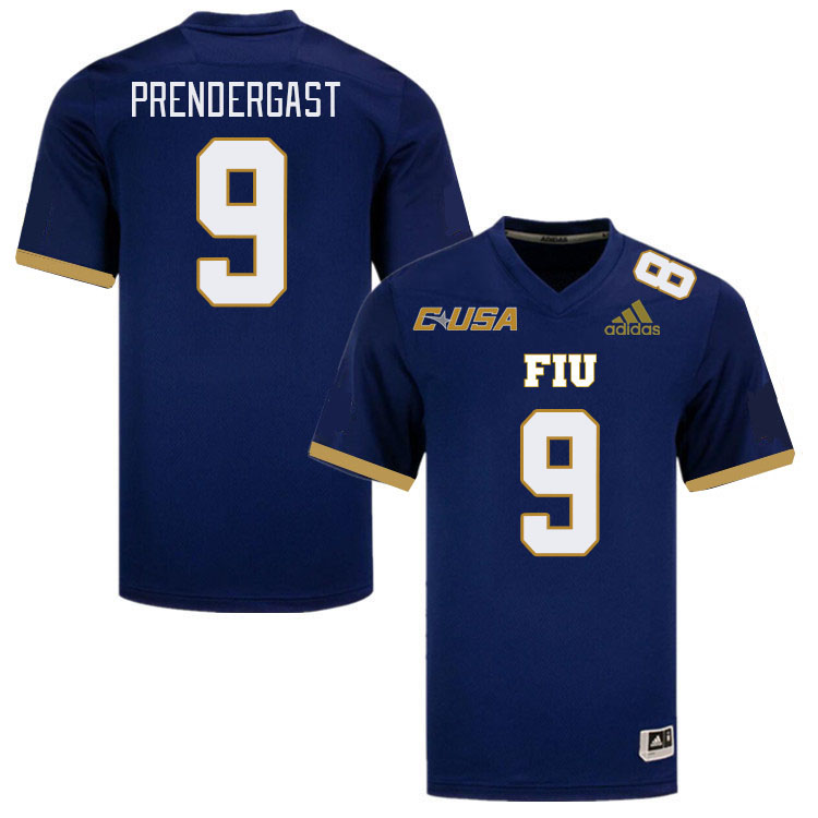 Men-Youth #9 Will Prendergast Florida International Panthers 2023 College Football Jerseys Stitched-